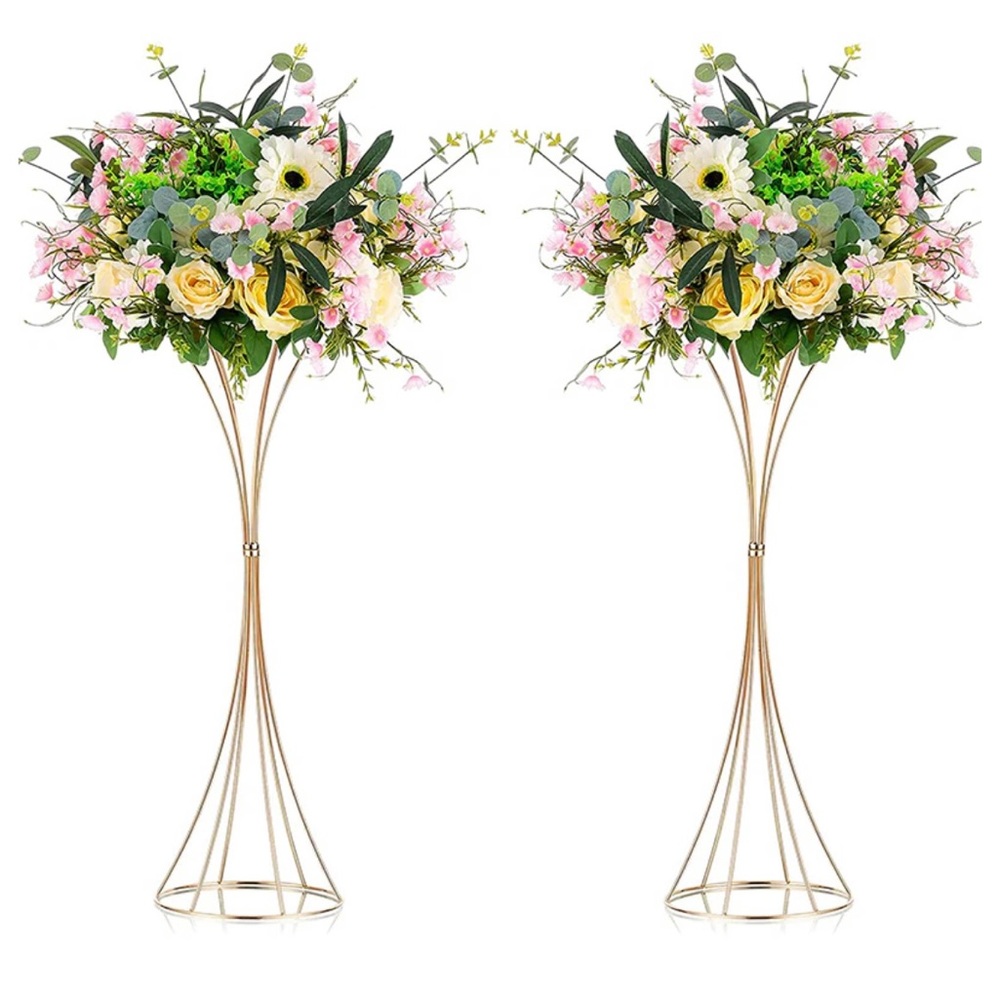 30Pcs Centerpieces Flower Stand Geometric Flower Vase Metal for Table Decor